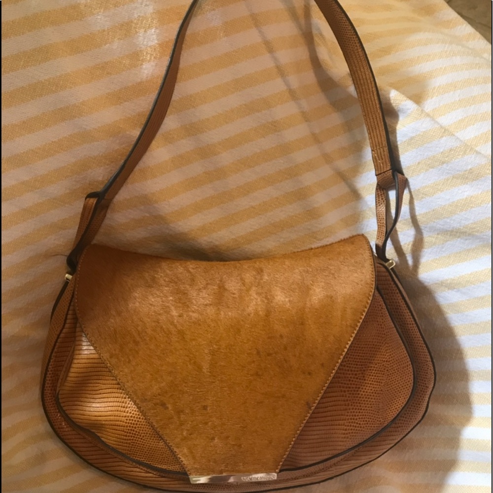 Vince Camuto - Calf Hair and Leather shoulder bag